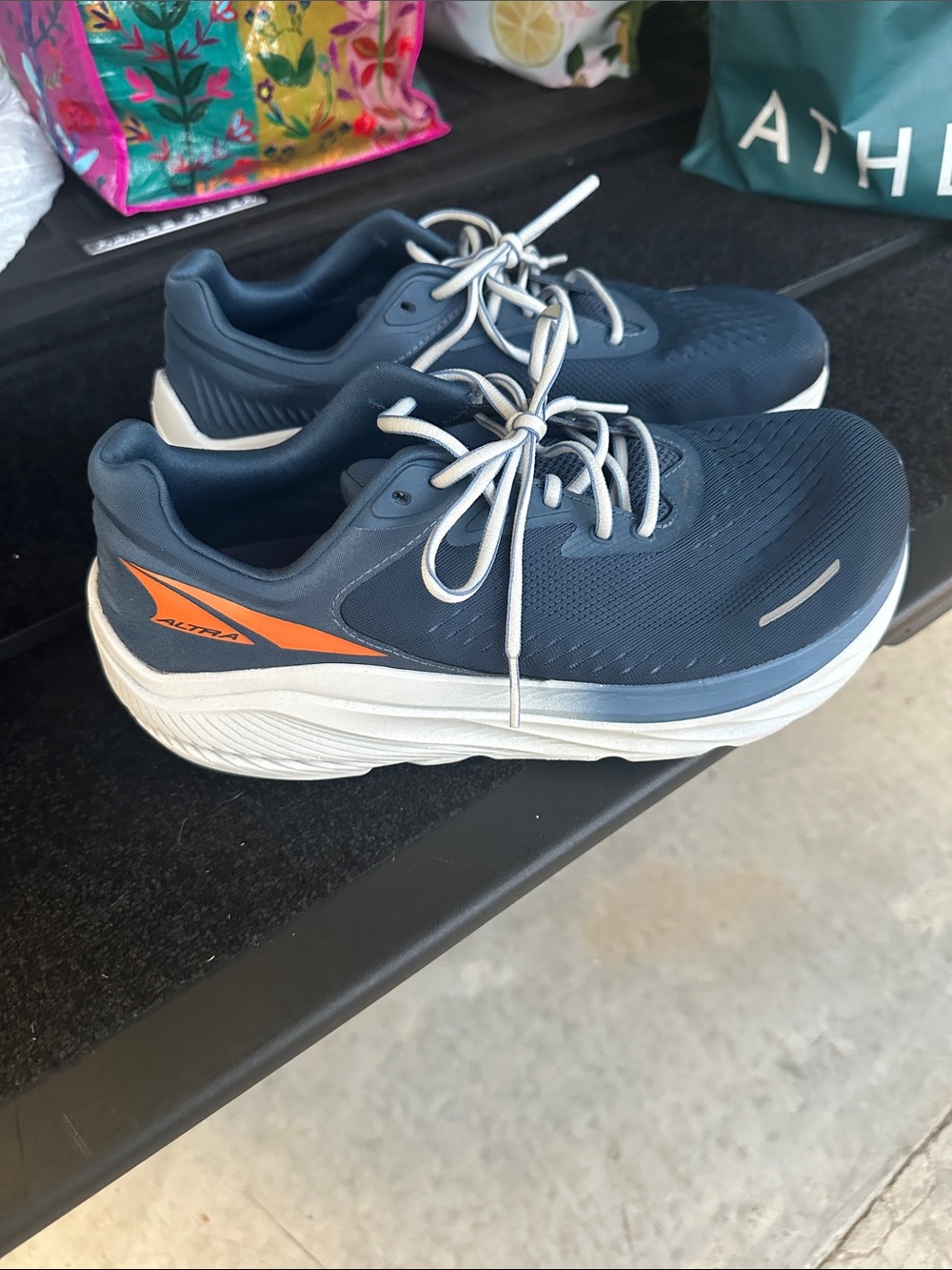 Altra Men's Navy Running Shoes with Orange Accent 11.5